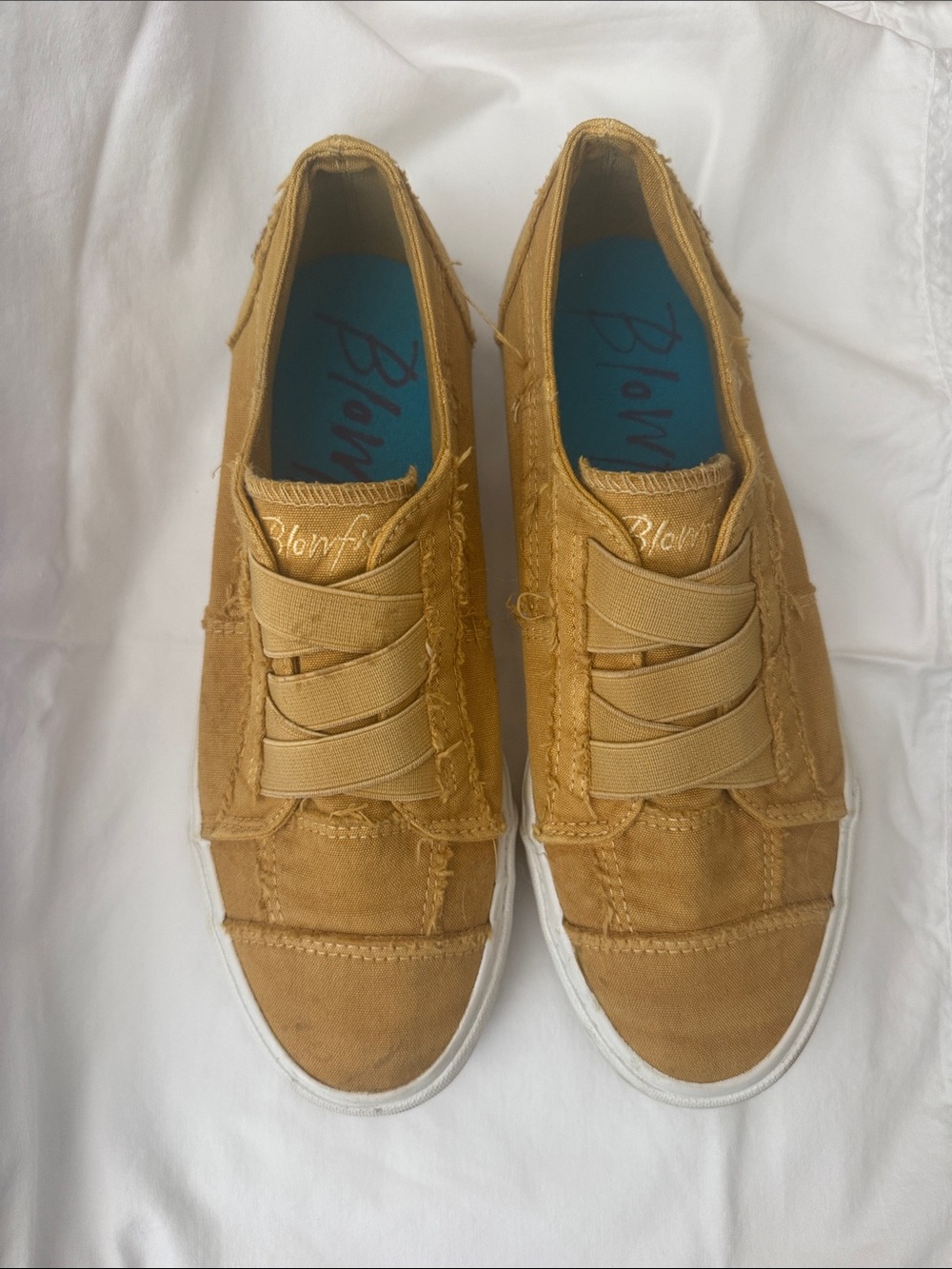 Blowfish Women’s Mustard Slip-On Canvas Sneakers